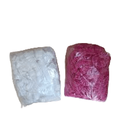 Shower cap (transparent, pink)