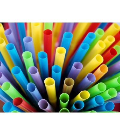 (NICEPLAST) Bendy colorful Plastic Straws